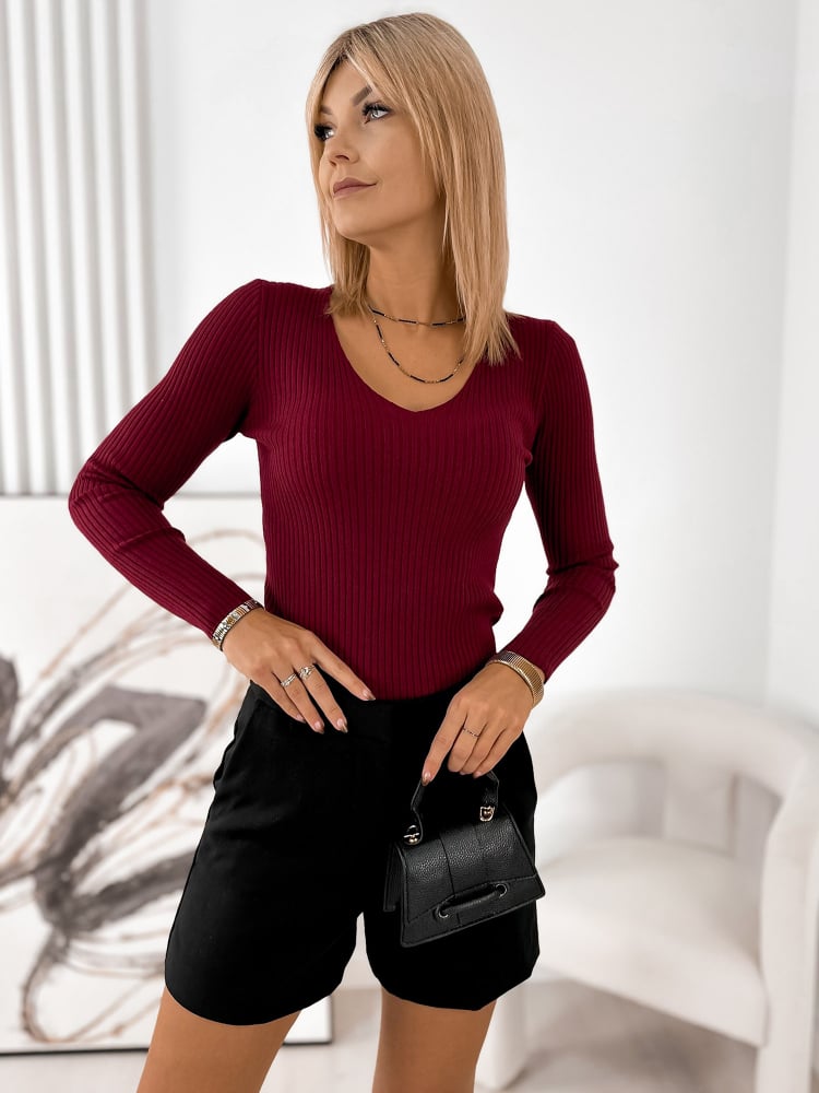 SWETER PERLA BORDOWY