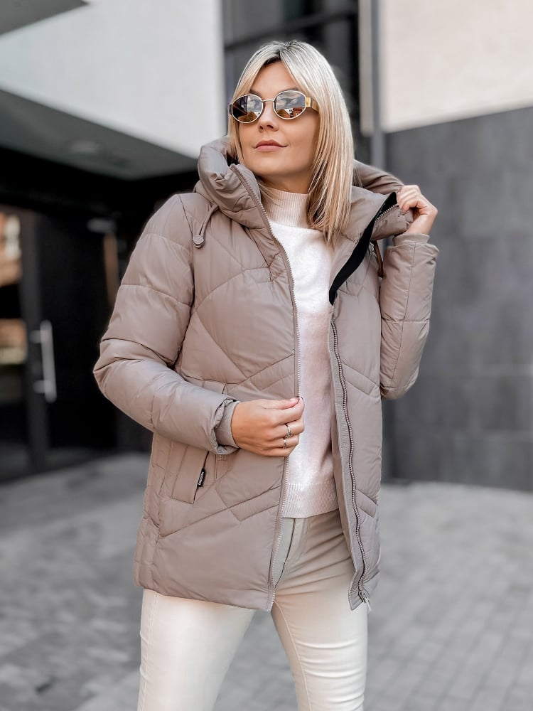 KURTKA TARIEL CIEMNOBEŻOWA