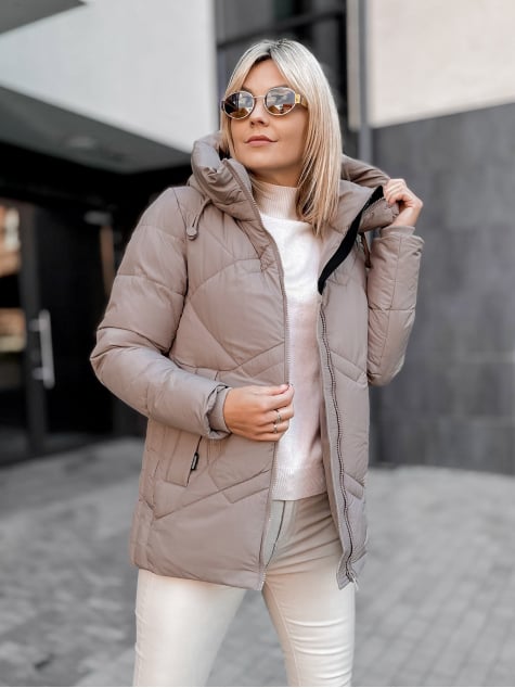 KURTKA TARIEL CIEMNOBEŻOWA