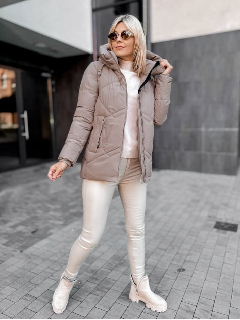 KURTKA TARIEL CIEMNOBEŻOWA