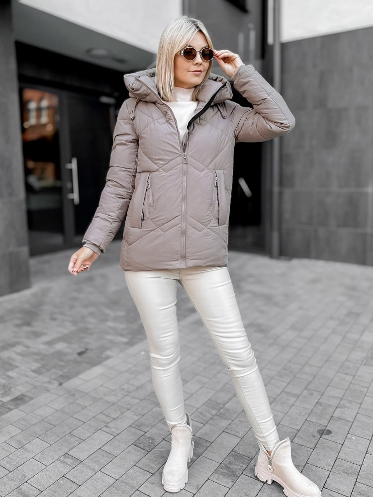 KURTKA TARIEL CIEMNOBEŻOWA