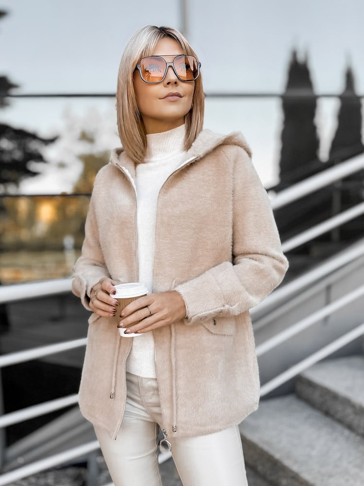 PŁASZCZ ALPAKA ORRIS BEŻOWY