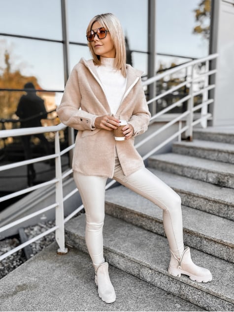 PŁASZCZ ALPAKA ORRIS BEŻOWY