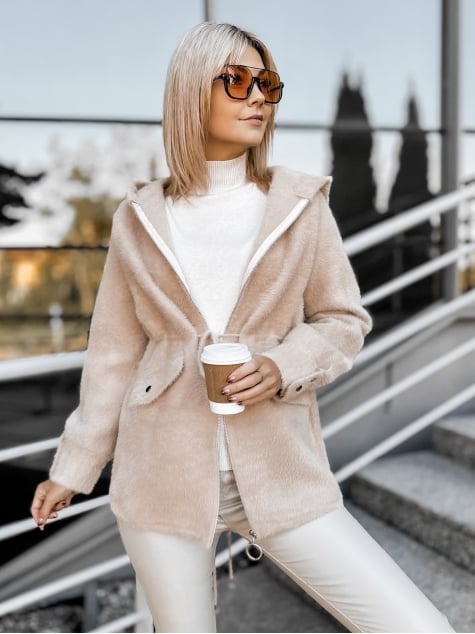 PŁASZCZ ALPAKA ORRIS BEŻOWY