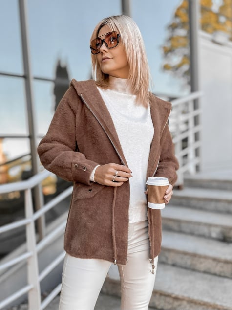 PŁASZCZ ALPAKA ORRIS BRĄZOWY