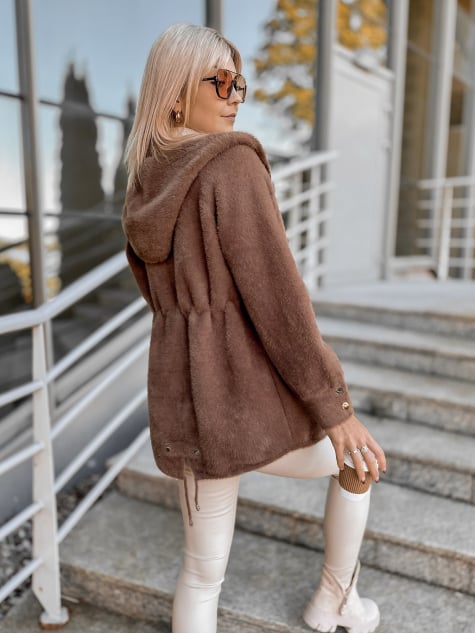 PŁASZCZ ALPAKA ORRIS BRĄZOWY