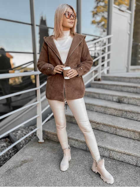 PŁASZCZ ALPAKA ORRIS BRĄZOWY