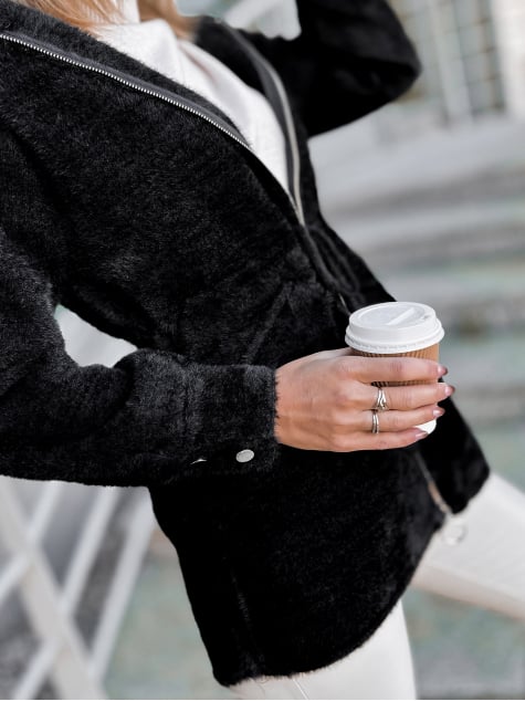 PŁASZCZ ALPAKA ORRIS CZARNY