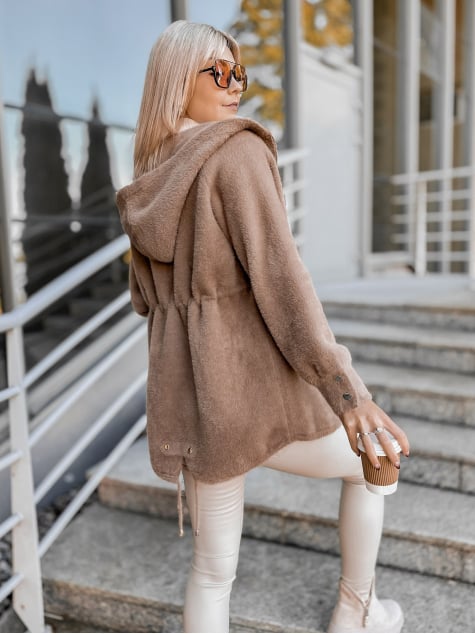 PŁASZCZ ALPAKA ORRIS CIEMNOBEŻOWY