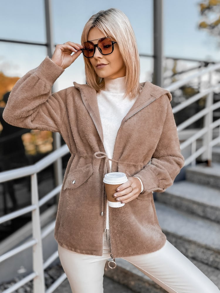 PŁASZCZ ALPAKA ORRIS CIEMNOBEŻOWY