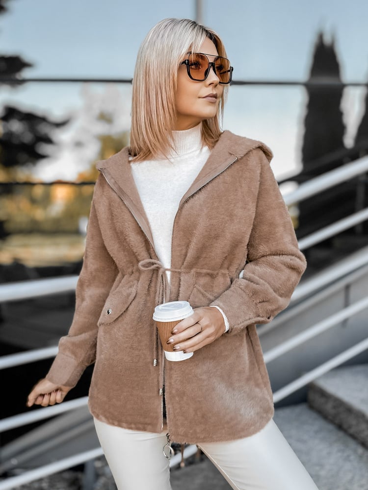 PŁASZCZ ALPAKA ORRIS CIEMNOBEŻOWY