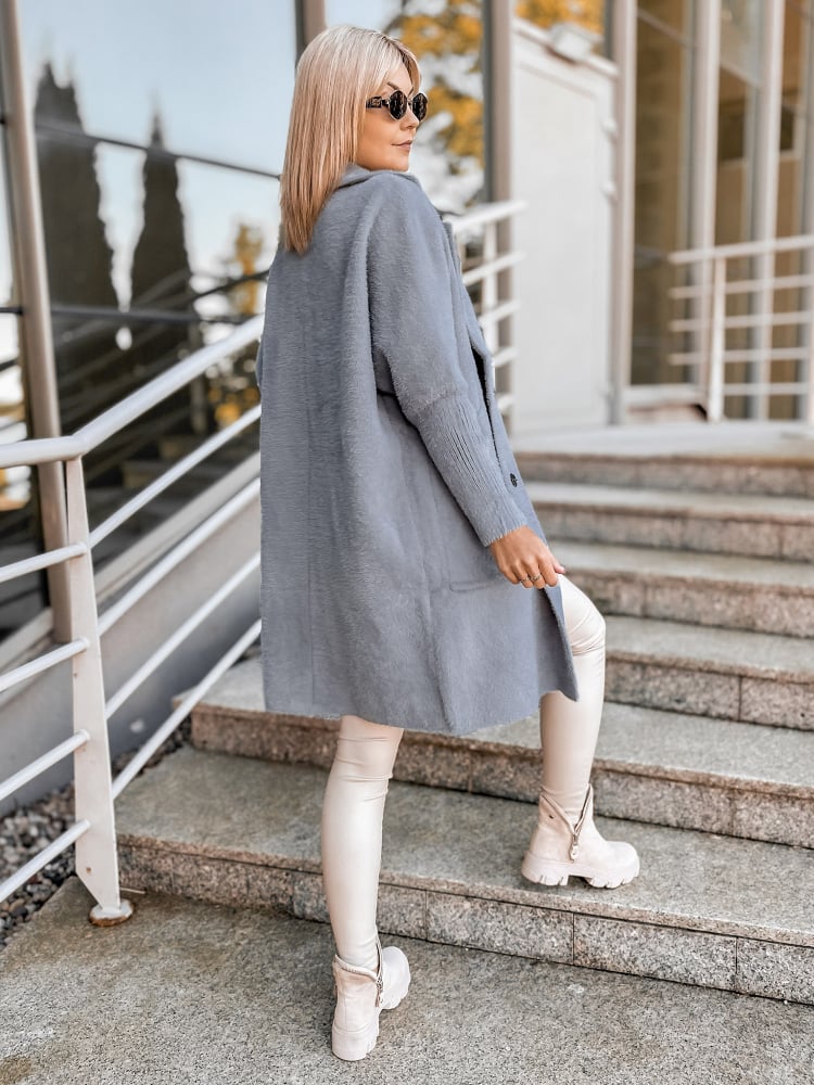 PŁASZCZ ALPAKA REIL SZARY