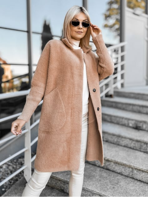 PŁASZCZ ALPAKA REIL KARMELOWY