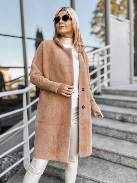 PŁASZCZ ALPAKA REIL KARMELOWY