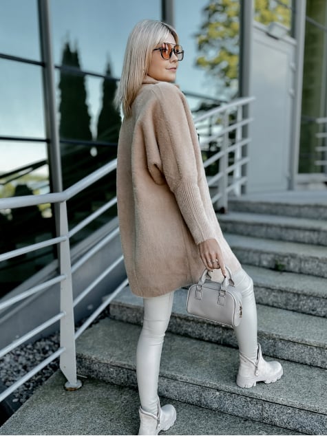 PŁASZCZ ALPAKA OREO BEŻOWY