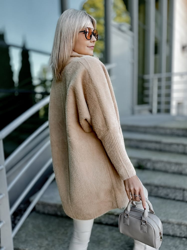 PŁASZCZ ALPAKA OREO BEŻOWY