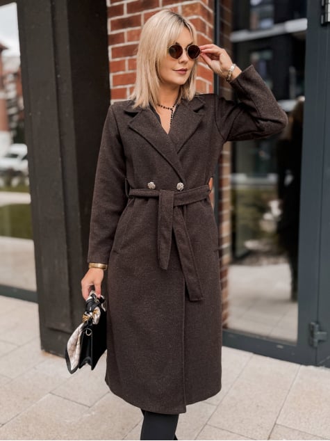 PŁASZCZ TOUSSAINT BRĄZOWY