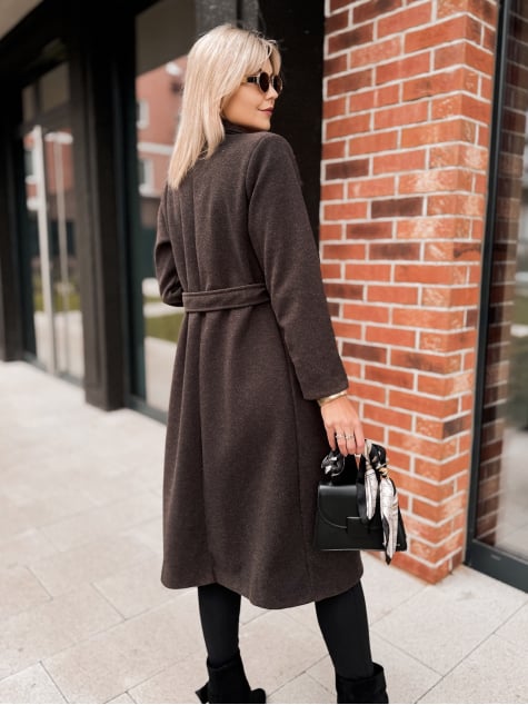 PŁASZCZ TOUSSAINT BRĄZOWY