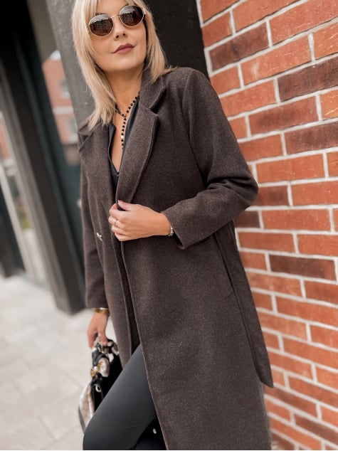 PŁASZCZ TOUSSAINT BRĄZOWY