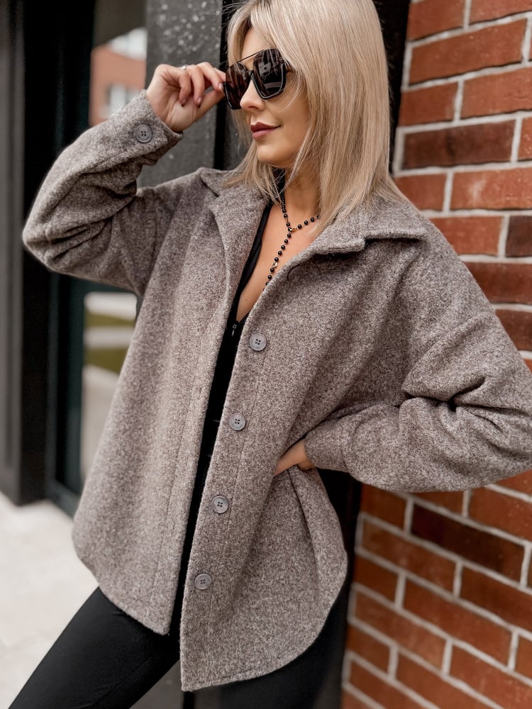 KURTKA ISILME CIEMNOBEŻOWA