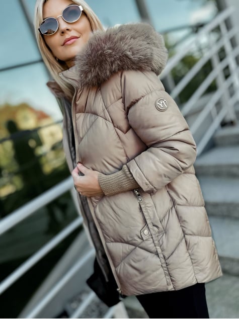 KURTKA COEN CIEMNOBEŻOWA