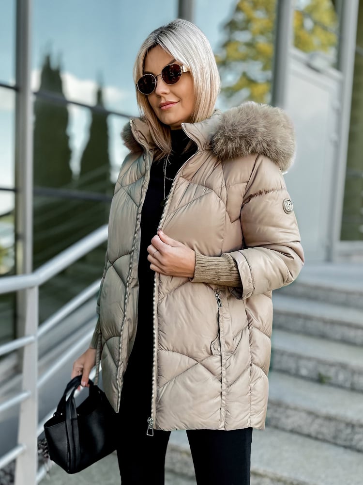 KURTKA COEN CIEMNOBEŻOWA