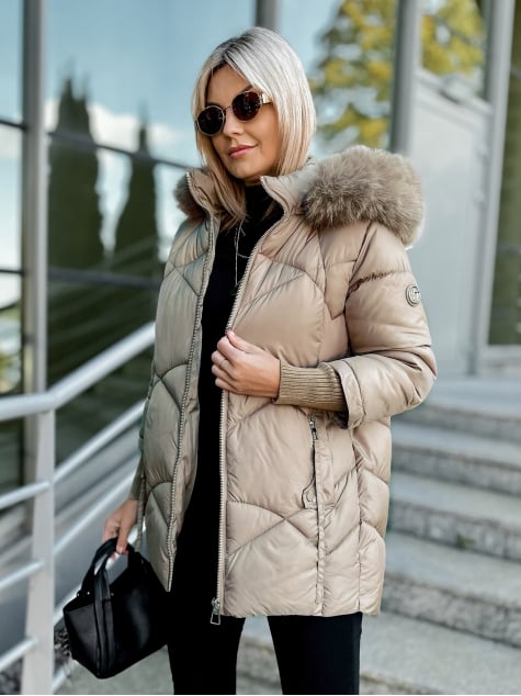 KURTKA COEN CIEMNOBEŻOWA