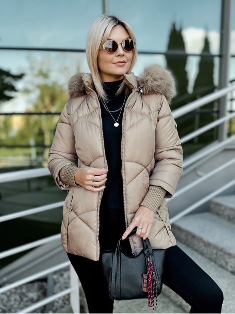 KURTKA COEN CIEMNOBEŻOWA