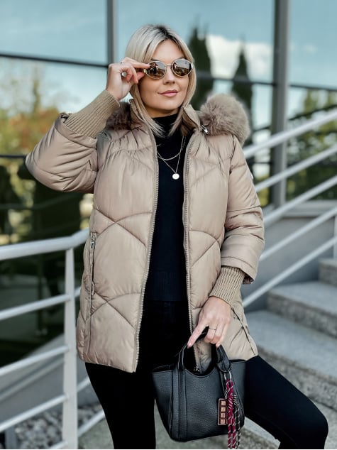 KURTKA COEN CIEMNOBEŻOWA