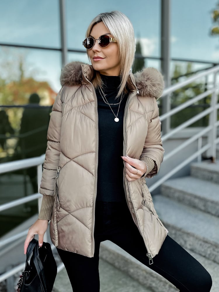 KURTKA COEN CIEMNOBEŻOWA