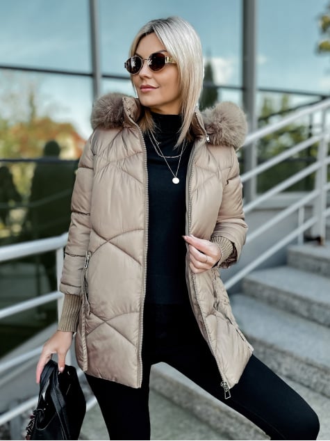 KURTKA COEN CIEMNOBEŻOWA