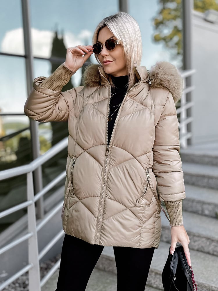 KURTKA COEN CIEMNOBEŻOWA