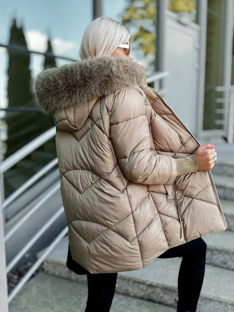 KURTKA COEN CIEMNOBEŻOWA