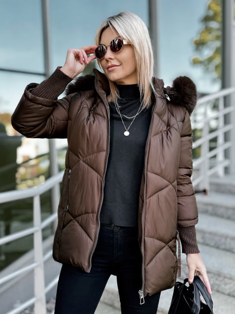 KURTKA COEN BRĄZOWA