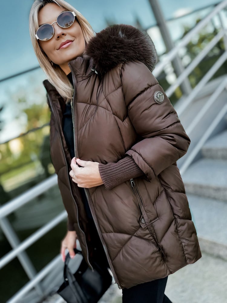 KURTKA COEN BRĄZOWA