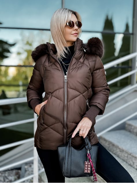 KURTKA COEN BRĄZOWA