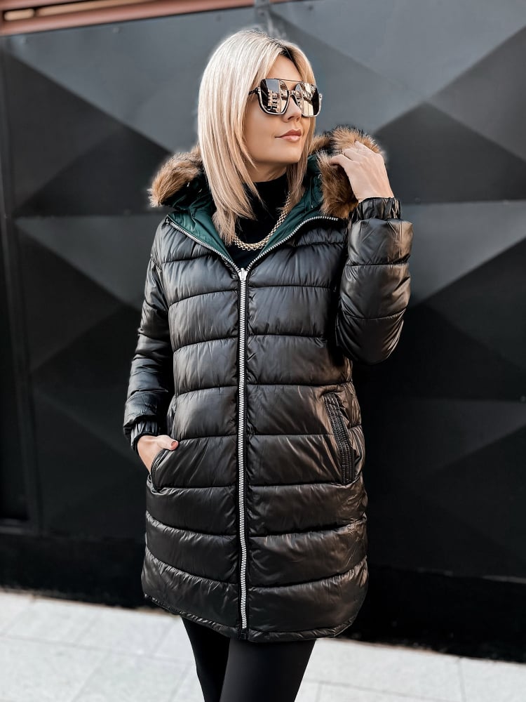 KURTKA DWUSTRONNA SUELIA ZIELONO-CZARNA