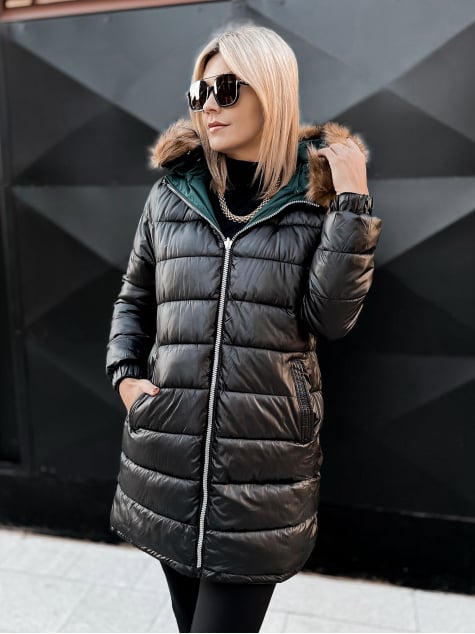 KURTKA DWUSTRONNA SUELIA ZIELONO-CZARNA