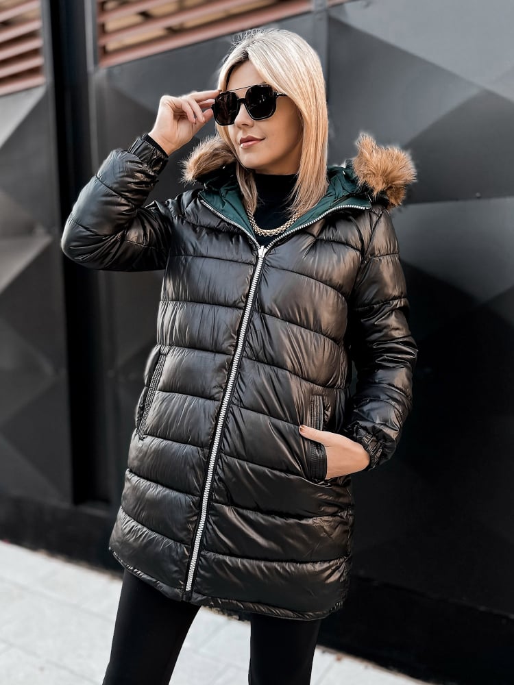 KURTKA DWUSTRONNA SUELIA ZIELONO-CZARNA