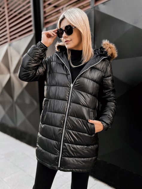 KURTKA DWUSTRONNA SUELIA CZARNO-CZARNA