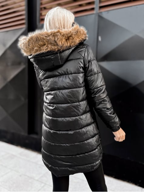 KURTKA DWUSTRONNA SUELIA CZARNO-CZARNA