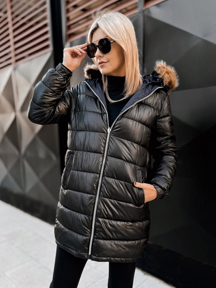 KURTKA DWUSTRONNA SUELIA GRANATOWO-CZARNA