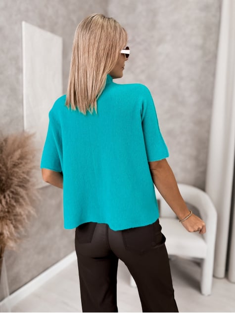 SWETER ASLAN TURKUSOWY