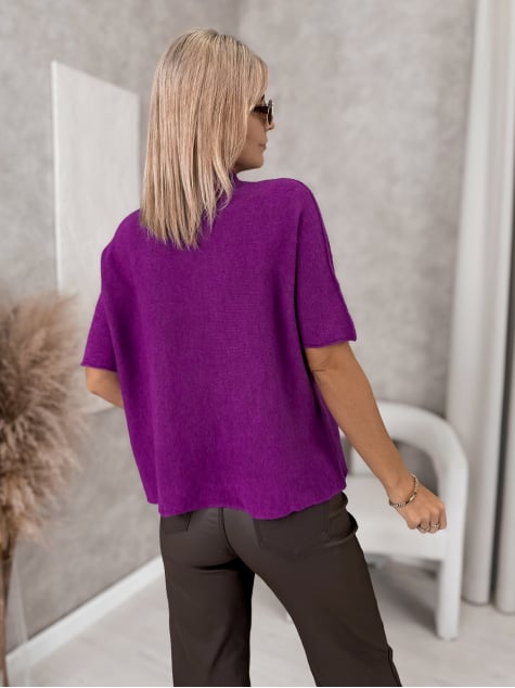 SWETER ASLAN FIOLETOWY