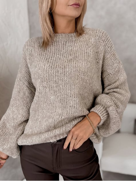 SWETER COLIN BEŻOWY