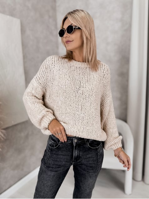 SWETER PARAVEL BEŻOWY