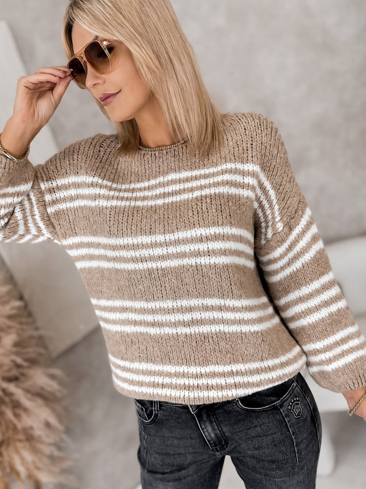 SWETER RILIAN KARMELOWY