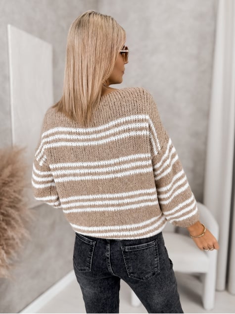 SWETER RILIAN KARMELOWY