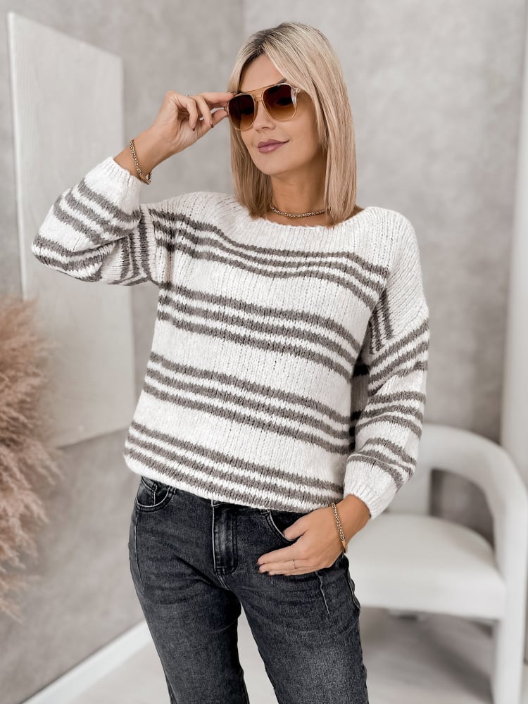 SWETER RILIAN JASNOBEŻOWY