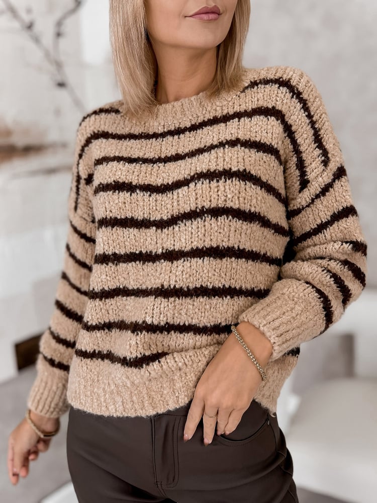 SWETER SATORI KARMELOWY